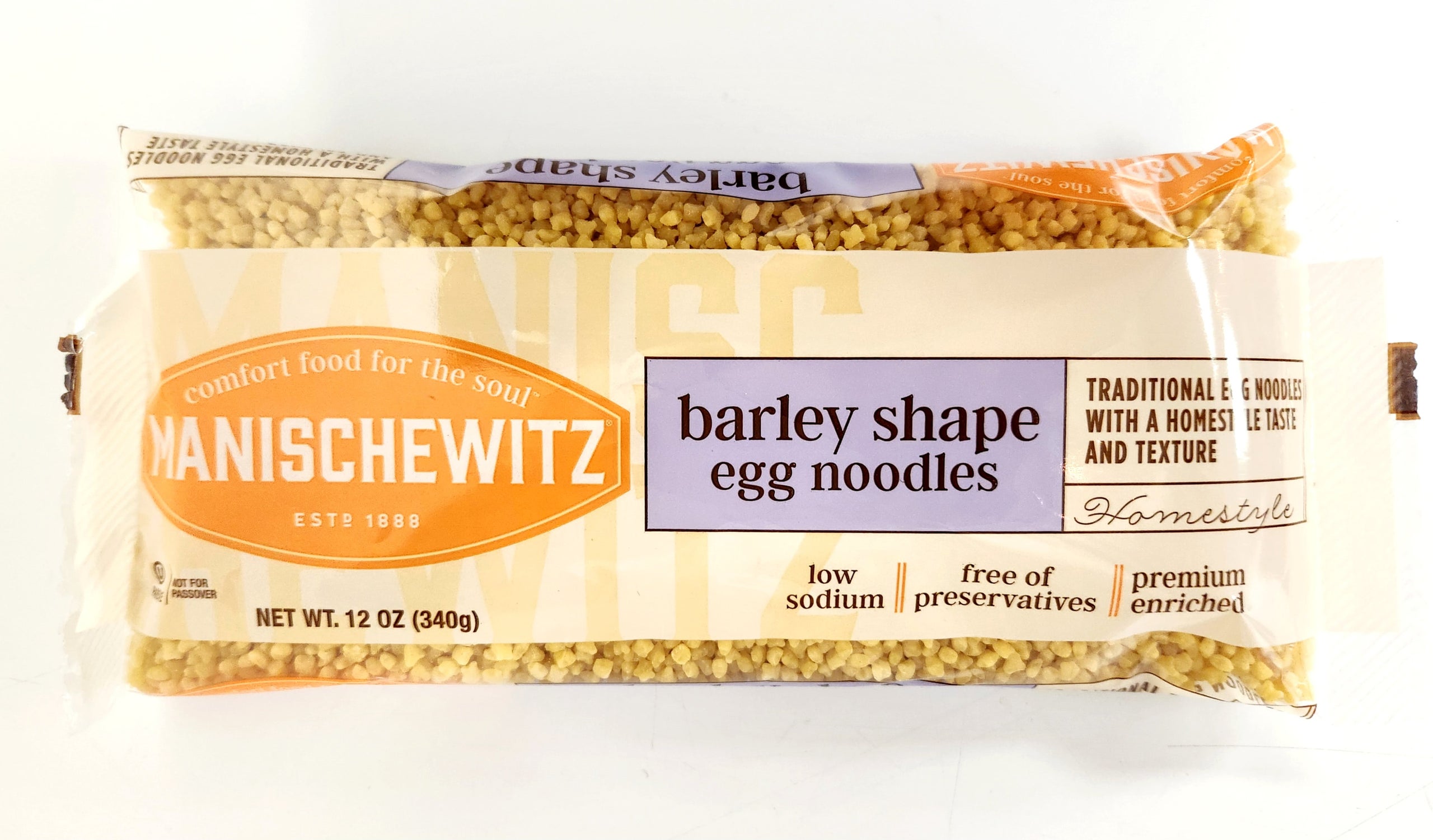 Barley Shape Egg Noodles Manischewitz (12oz) The Shuk Texas